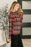 Plaid Lettuce Hem Top