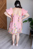 Blooming Balloon Sleeve Dress