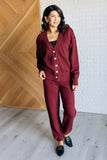 Mattie Knit Set in Wine