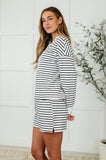 Striped Long Sleeve Top and Shorts Set