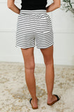 Striped Long Sleeve Top and Shorts Set