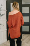 Slouchy Gal Off Shoulder Textured Top
