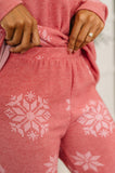 Snowflake Sniffles Pajama Set in Red