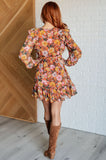 Farewell Balloon Sleeve Floral Dress