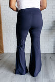 Aubrey Flare Leggings in Navy