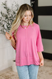 Lauren Stay On Top Relaxed Tee in Candy Pink