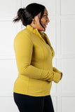 Activewear Jacket in Yellow Pear