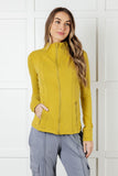 Activewear Jacket in Yellow Pear