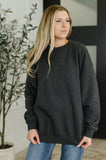 Sunday Relaxed Pullover in Charcoal