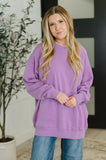 Sunday Relaxed Pullover in Lavender