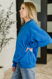 Sunday Relaxed Pullover in Ocean Blue