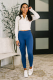 Sunday High Waisted Leggings in Light Navy