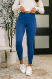 Sunday High Waisted Leggings in Light Navy