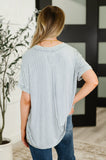 Sunday Mineral Wash Top in Light Grey
