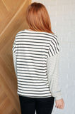 Sunny Patchwork Striped Top in Ivory