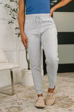 Phoenix High Waisted Joggers in Heather Grey