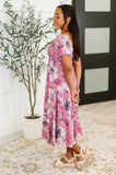 Sweetheart Square Neck Floral Dress