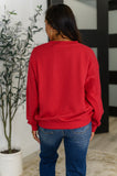 Hurley Drop Shoulder Pullover in True Red