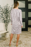 Cheri V-Neck Leopard Print Dress