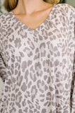 Cheri V-Neck Leopard Print Dress