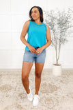 Thread Theory Round Neck Tank in Teal