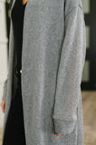 Travel Hideaway Open Front Cardigan in Soft Grey