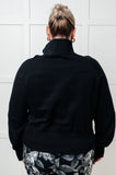 Caroline Half Zip Pullover in Black