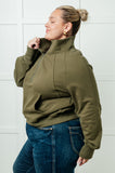 Caroline Half Zip Pullover in Green