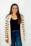 Under Wraps Striped Cardigan