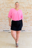 Jordan V-Neck Blouse in Pink