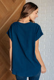 Alina V-Neck Top in Teal