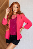 Journey Blazer in Hot Pink