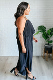 Midnight Spaghetti Strap Jumpsuit