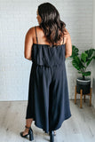 Midnight Spaghetti Strap Jumpsuit