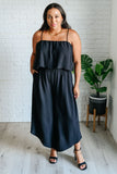 Midnight Spaghetti Strap Jumpsuit