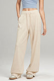 Zoe Drawstring Wide Leg Pants with Pockets