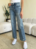 Kamila High Waist Distressed Straight Jeans