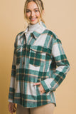 Potter Plaid Button Up Shacket