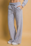 Kenny Drawstring Wide Leg Sweatpants with Pockets