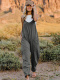 Friday Sleeveless V-Neck Pocketed Jumpsuit