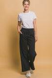 Kenny Drawstring Wide Leg Sweatpants with Pockets