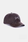 Bow Embroidered Washed Hats