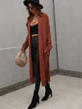 Stevie Waffle Knit Duster With Pockets