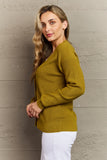 Fiona Button Down Cardigan in Chartreuse