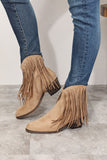Fiona Fringe Cowboy Western Ankle Boots