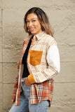 Liz Plaid Color Block Shacket