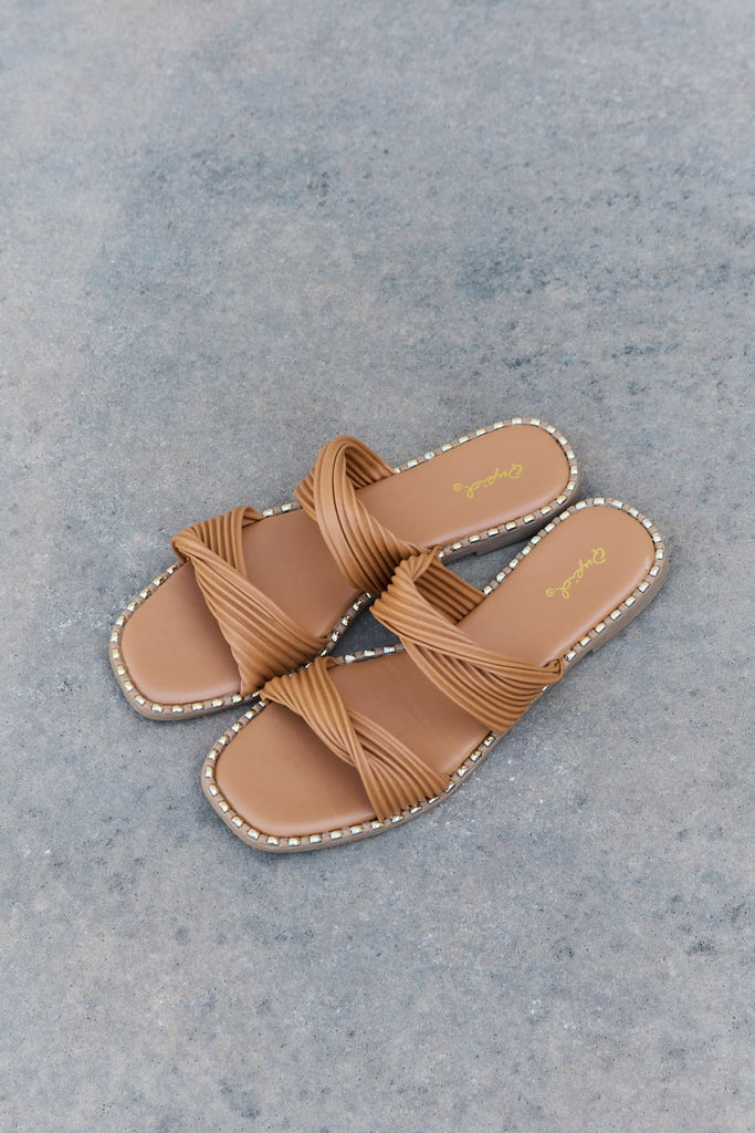 Summertime Double Strap Twist Sandals