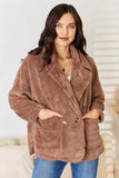 Double Breasted Sherpa Coat