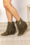 Ryan Tassel Wedge Heel Ankle Booties