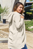 Hooded Teddy Jacket with Thumbholes